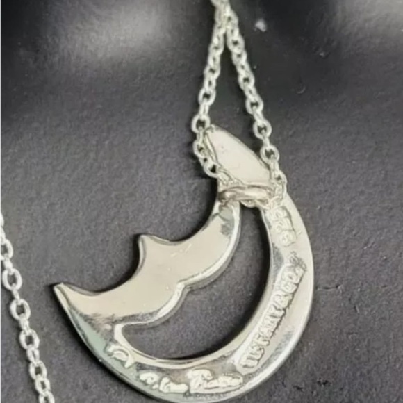 Tiffany & Co. Silver Moon Necklace - Picture 3 of 11